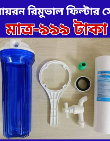 Iron removal housing filter